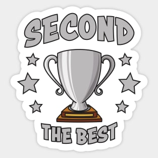 Second The Best Trophy Sticker